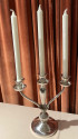 European Art Deco  925 Silver Pair ofCandlesticks