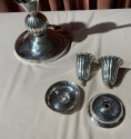 European Art Deco  925 Silver Pair of Candlestickss