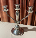 European Art Deco  925 Silver Pair of Candlesticks