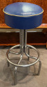 Art Deco Chrome Bar Stools with Original Tops