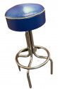 Art Deco Chrome Bar Stools with Original Tops