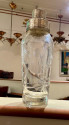 Art Deco Era Cocktail Shaker Silver Topped Crystal
