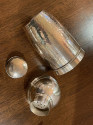 Petite Personal Hammered Silver Cocktail Shaker