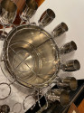 Champagne Service 12 Glasses Restored Art Deco Style