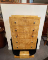 Art Deco Drawers U Shape Base Birdseye Maple