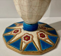 Longwy Art Deco French Cloisonné Ceramic Vase