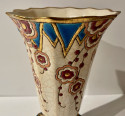 Longwy Art Deco French Cloisonné Ceramic Vase