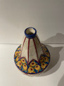 Longwy Art Deco French Cloisonné Ceramic Vase