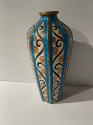 Longwy Art Deco French Cloisonné Ceramic Vase