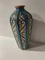 Longwy Art Deco French Cloisonné Ceramic Vase