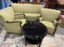 Art Deco Channel Back 3 Piece Sofa Suite