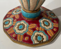 Longwy Art Deco French Cloisonné Ceramic Vase