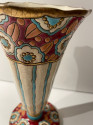Longwy Art Deco French Cloisonné Ceramic Vase