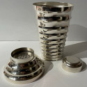 Cocktail Shaker with Matching Glasses Art Deco Style