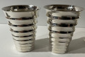 Cocktail Shaker with Matching Glasses Art Deco Style