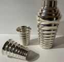Cocktail Shaker with Matching Glasses Art Deco Style