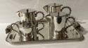 Restored Coffee Tea Set and Tray Art Deco