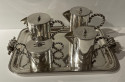 Restored Coffee Tea Set and Tray Art Deco