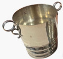 Art Deco Cocktail Shaker Matching Glasses and Ice Bucket Silver Plate