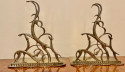 Hagenauer Bookends Pair Leaping Gazelles Wien