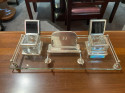 Art Deco Desk Set with Ink Wells & Calendar 