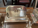 Art Deco Desk Set with Ink Wells & Calendar 