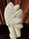 3 Cubist Art Deco Style Musicians Large Ceramic Sculptures