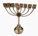 Sterling Silver Art Deco Menorah Modernist Judaica