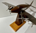 French Model Propeller Airplane Wood Metal Art Deco