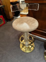 Vintage Bar Stools Lucite and Brass Art Deco Style