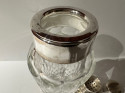 Crystal and Silver Top Cocktail Shaker