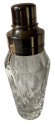 Crystal and Silver Top Cocktail Shaker