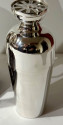 Napier 4 Cocktail Shakers Silver-Plated Four Piece Wood Caddy