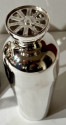 Napier 4 Cocktail Shakers Silver-Plated Four Piece Wood Caddy