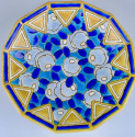 Longwy Ceramic Cloisonné Bowl or Coupe Art Deco