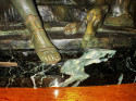 Ary Bitter Bronze Sculpture of Diana with 2 Greyhounds in Nature