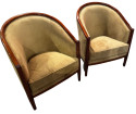 Art Deco Style Club Tub Chairs French style