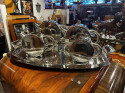 Art Deco Round Chrome Five Piece Tea and Coffee Set