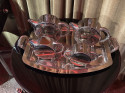 Art Deco Round Chrome Five Piece Tea and Coffee Set