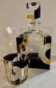 Art Deco Decanter and Whiskey Set in Style of Karl Palda