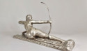 Art Deco Bronze Sculpture by Bouraine of Amazon Queen Penthesilea