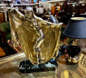 Bronze Art Deco Dancer by Armand Lemo on Marble