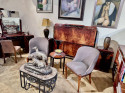 Art Deco Bedroom Suite Queen Size Figured Walnut Restored
