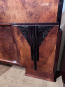 Art Deco Bedroom Suite Queen Size Figured Walnut Restored