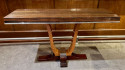 French Style Art Deco Console Macassar & Chrome