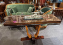 French Style Art Deco Console Macassar & Chrome