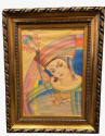 Original Art Deco Portrait by Wladyslaw Roguski Poland 1937