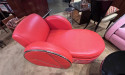 Donald Deskey Design Art Deco Sofa Chaise Lounge