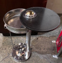 Walter von Nessen Chase Lazy Boy Smoker's Stand Brass Chrome Original