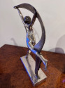 Alexandre Kéléty Art Deco Bronze Scarf Dancer 1925 French